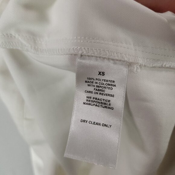 Revolve Nonchalant Label Fabi Pleated-Front Wide Leg Pants Size XS In White - Picture 13 of 14